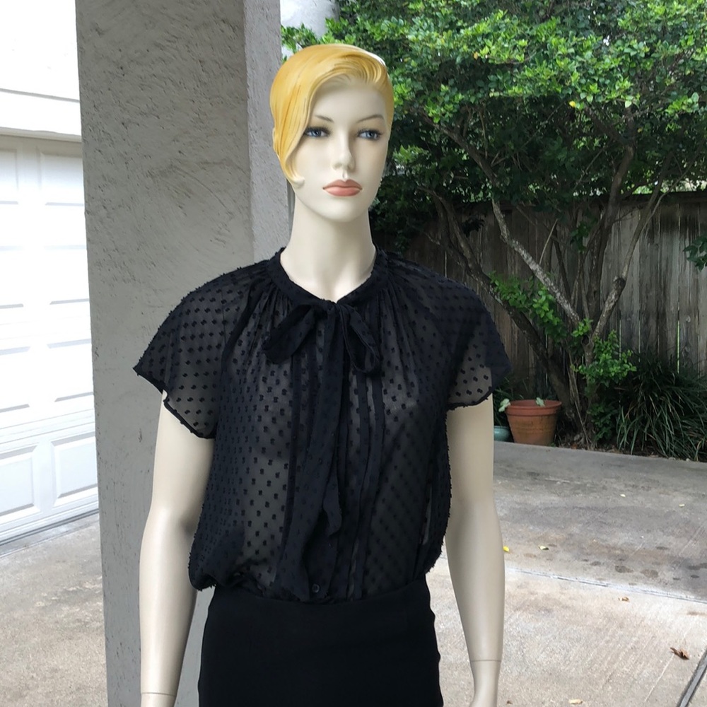 Black Polka Dot Blouse